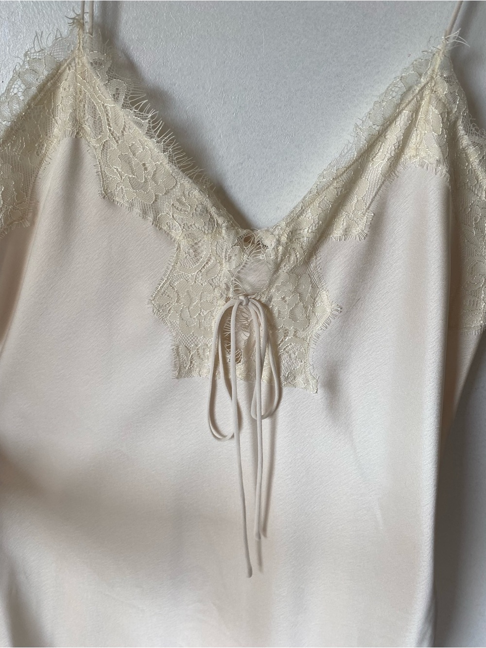 Zara Cream Satin Slip Dress - Picture 8 of 11